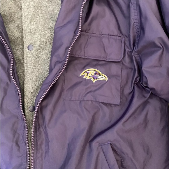 Baltimore Ravens Logo Athletic Game Day Jacket VTG - Picture 2 of 8